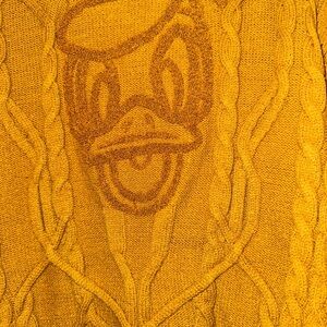 Disney Donald Duck Mustard Crewneck Sweater